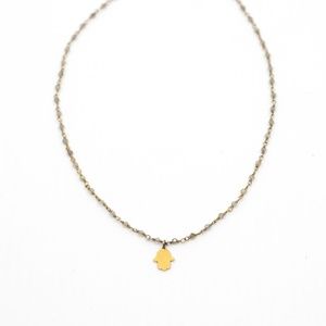 Gold Hamsa Hand Choker